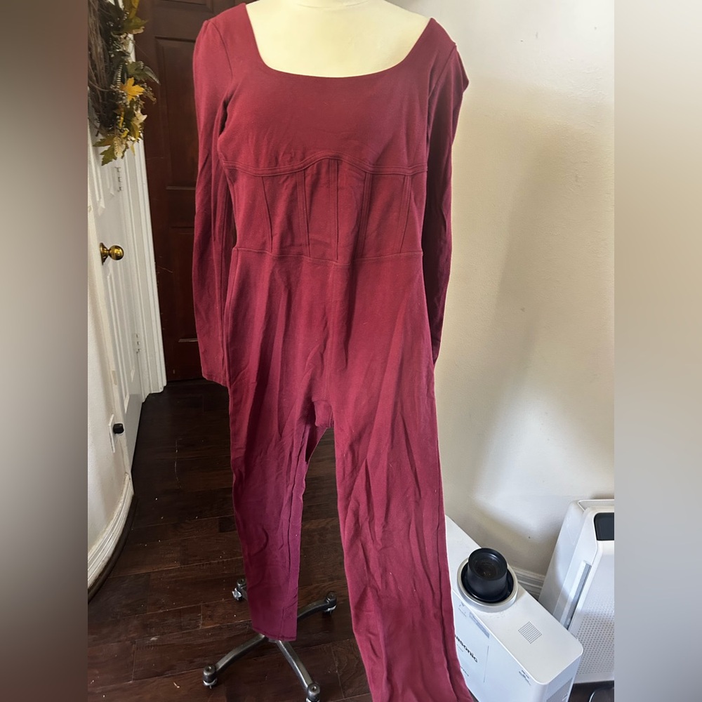 Forever 21 Maroon Jumpsuit